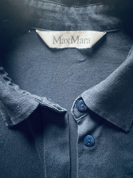 Granatowa bluzka Max Mara koszula