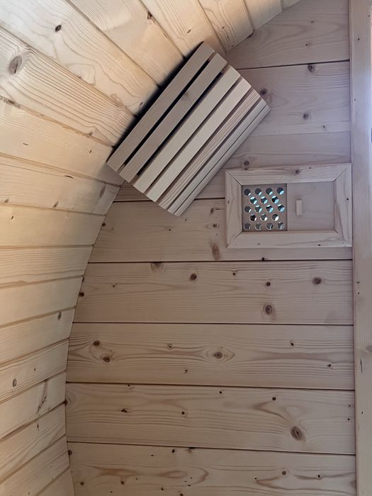 SAUNA Ogroowa 380 cm Piec + Przedsionek
