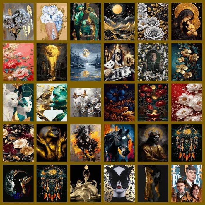 Картины по номерам Комиксы, звёзды, исполнители, аниме