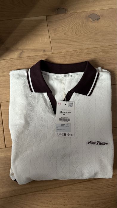 Koszulka polo męska ZARA M nowa z metką