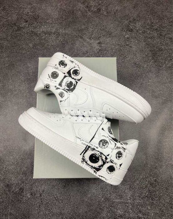 Кросівки Nike Air Force 1 low Supreme x CDG eyes форс супрім очі найк