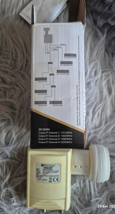 antena satelitarna + konwerter UNICABLE