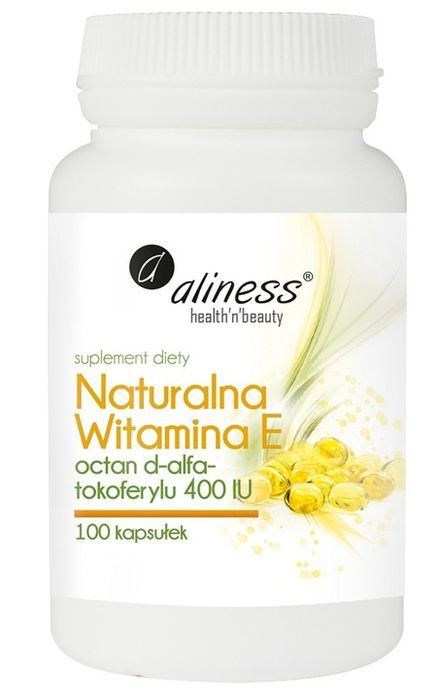 aliness witamina e naturalna 400iu 100kap młodość