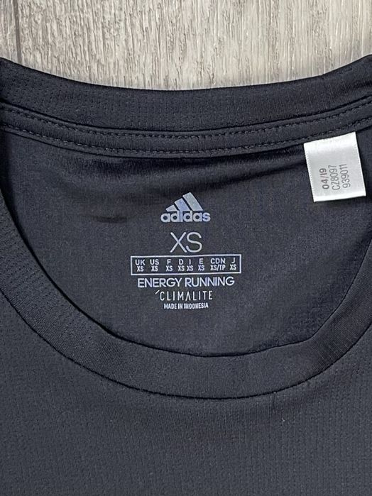 Adidas climalite running кофта лонгслив XS размер беговая черная