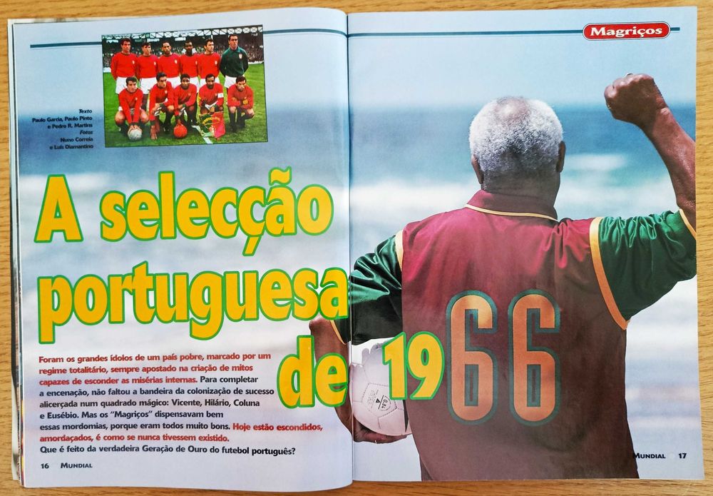 Revista Mundial de 1998 - França 98 + poster de Michel Preud´Homme