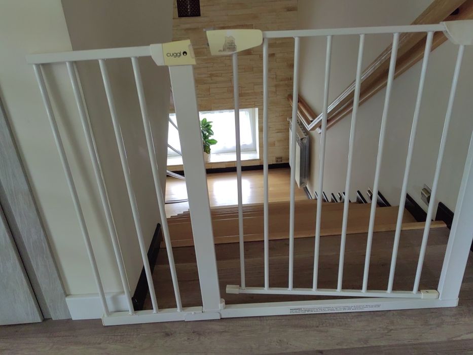 Bramka biała rozporowa 110 cm