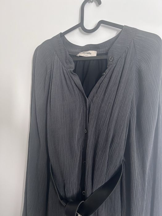 Sukienka midi grafitowa szara Myrtille s/m 36