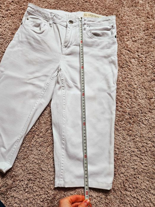 Krótkie spodnie spodenki białe letnie jeansowe 34 esmara lidl