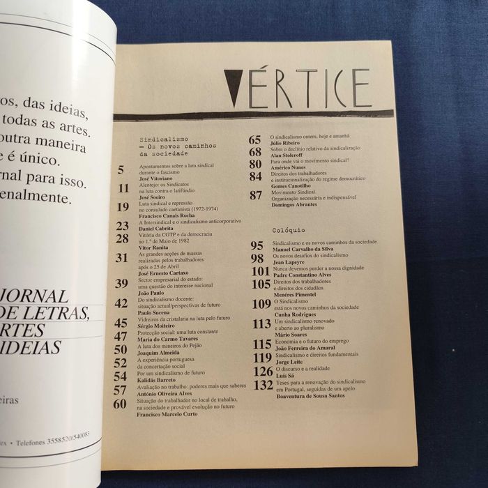 Revista Vértice 68 - Setembro-Outubro 1995