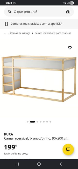 Cama Kura Ikea Reversivel
