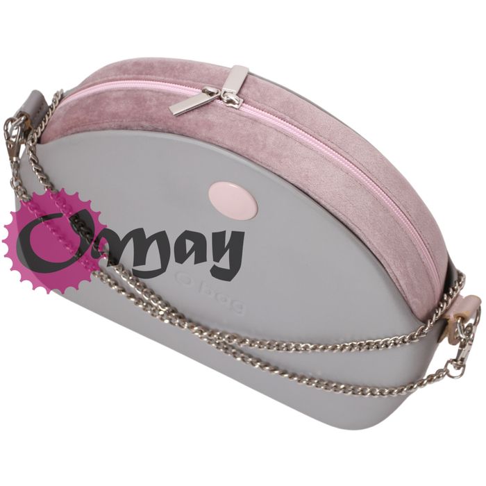 organizer do OBAG MOON LIGHT welur brudny róż puder 2 kieszenie OMAY