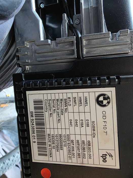 Radio bmw f10 i f11