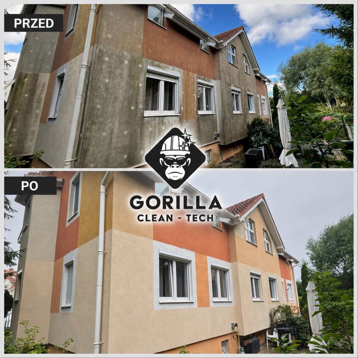 Czyszczenie / malowanie / impregnacja - dachy, kostka brukowa , elewacje GORILLA CLEAN TECH