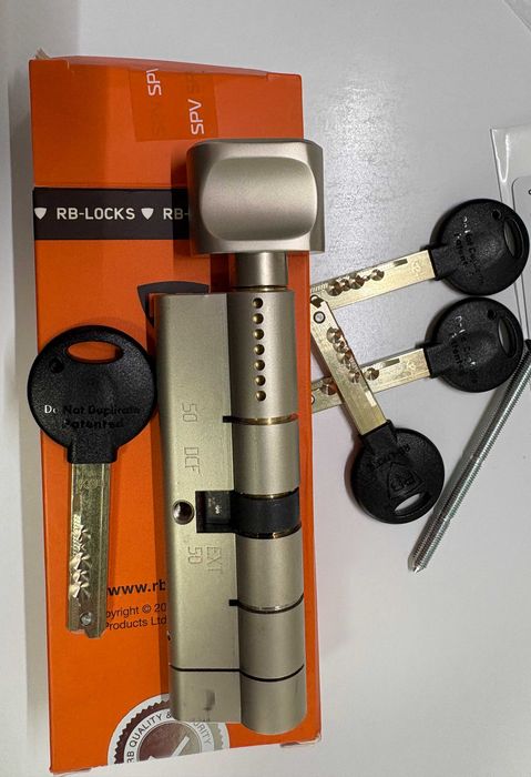 Серцевина / циліндр замка RB-Locks 100мм (50×50) новий, 5 ключів