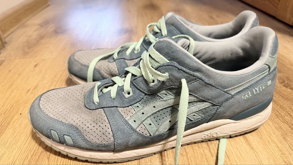 Asics 49r 31cm skóra zamsz buty