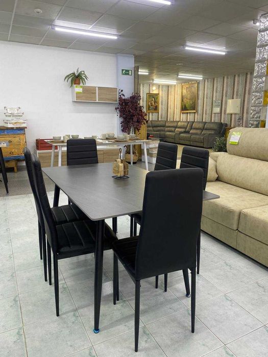 Mesa de vidro + 6 cadeiras -envió  grátis