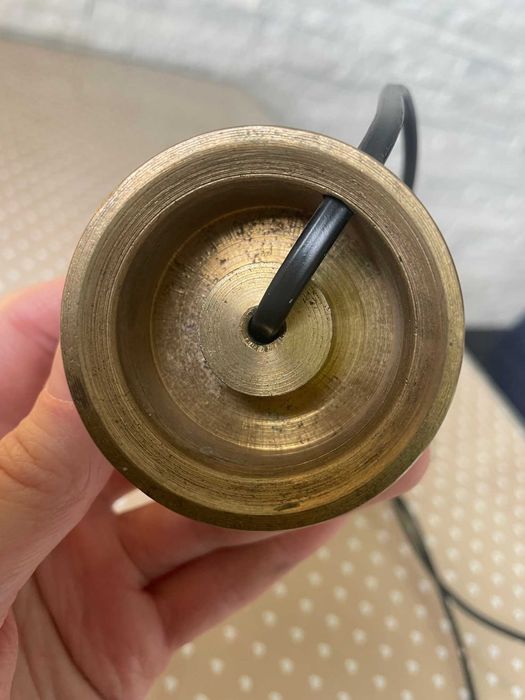 Lampa górnicza imitacja z mosiądzu miedzi elektryczna