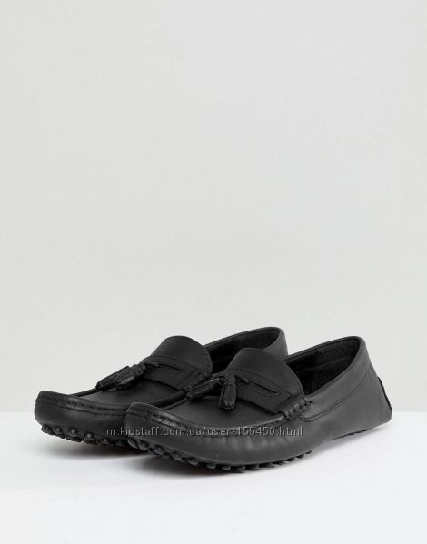 Драйвери мокасіни Asos з натуральної шкіри