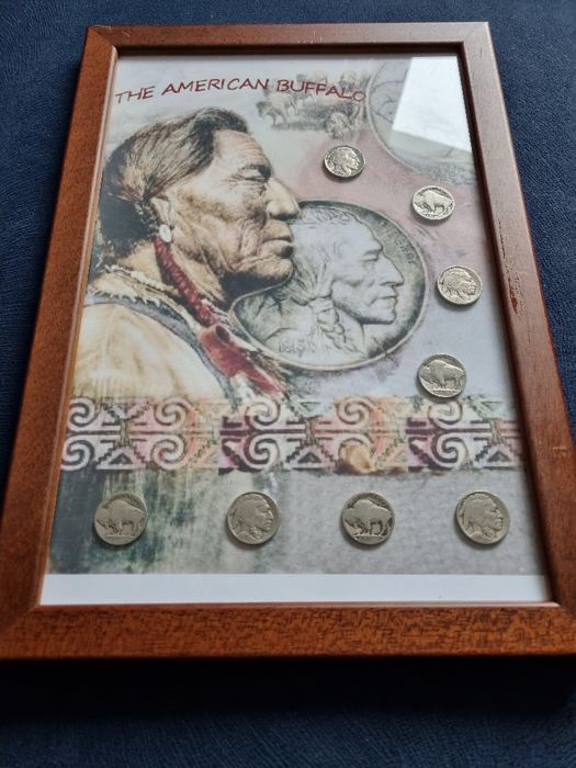 Ramka dekoracyjna kolekcjonerska oryginalne monety