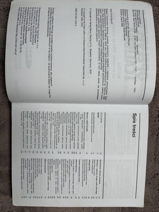 Książka Opel Vectra i Calibra Sam naprawiam samochód - E.R. Etzold