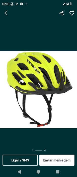 Capacete ROCKRIDER BTT USADO
