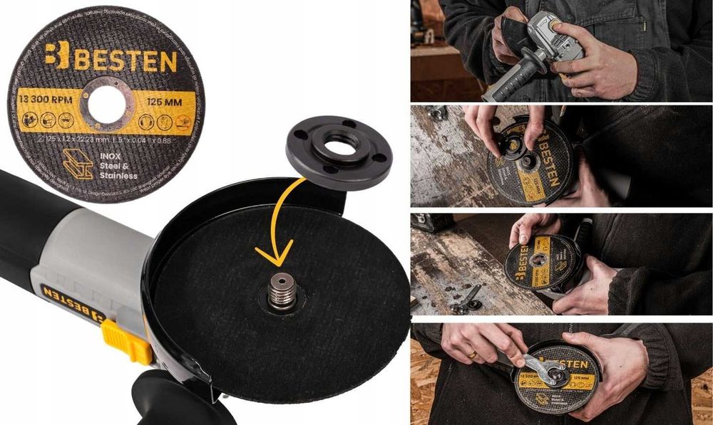 Kątówka do metalu i betonu 1300W 125mm