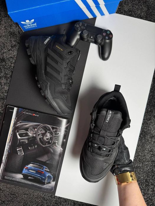 Чоловічі кросівки адідас терекс Adidas Terrex Fur All Black [41-46]