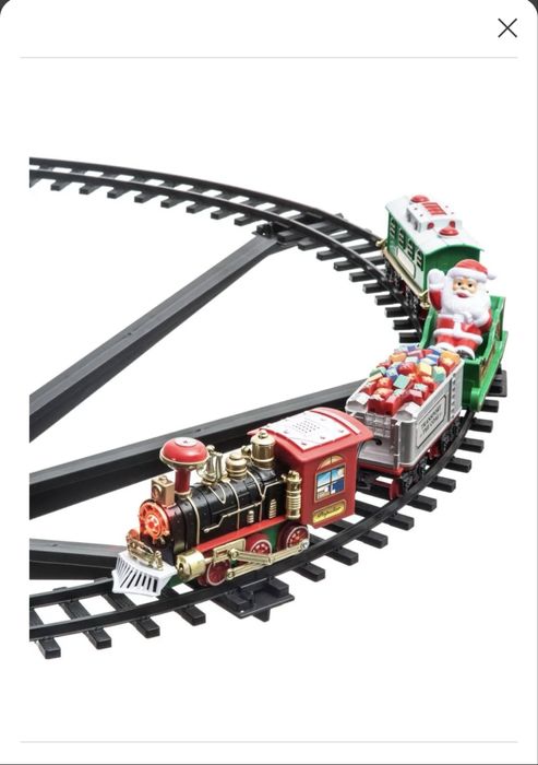 Новорічний різдвяний експрес-поїзд на ялинку