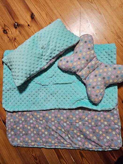 Pościel minky koc poduszki