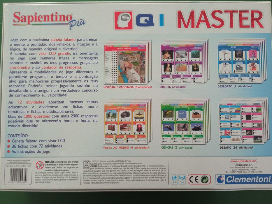Jogo QI Master como novo, mais de 1000 questões Para aprender e divert