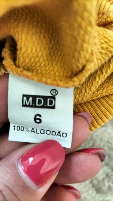 Camisola com capuz 6 anos