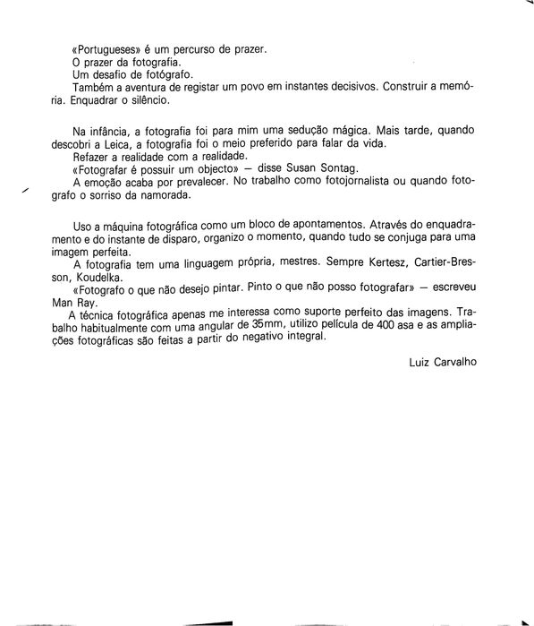 "Portugueses" de Luiz Carvalho [Novo]