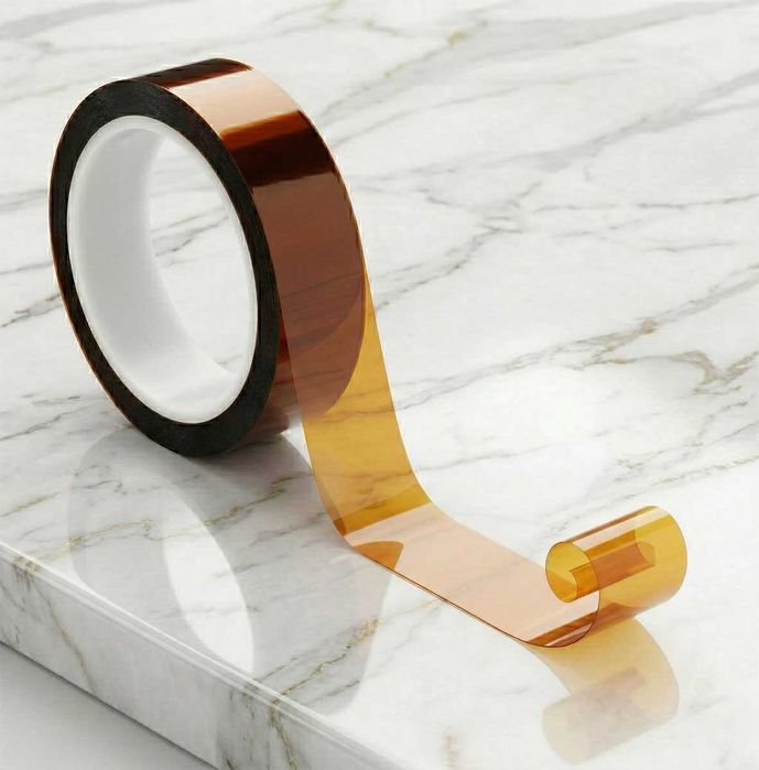 Термоскотч каптон Kapton 5 - 300 мм — термостойкий скотч 60 мкм