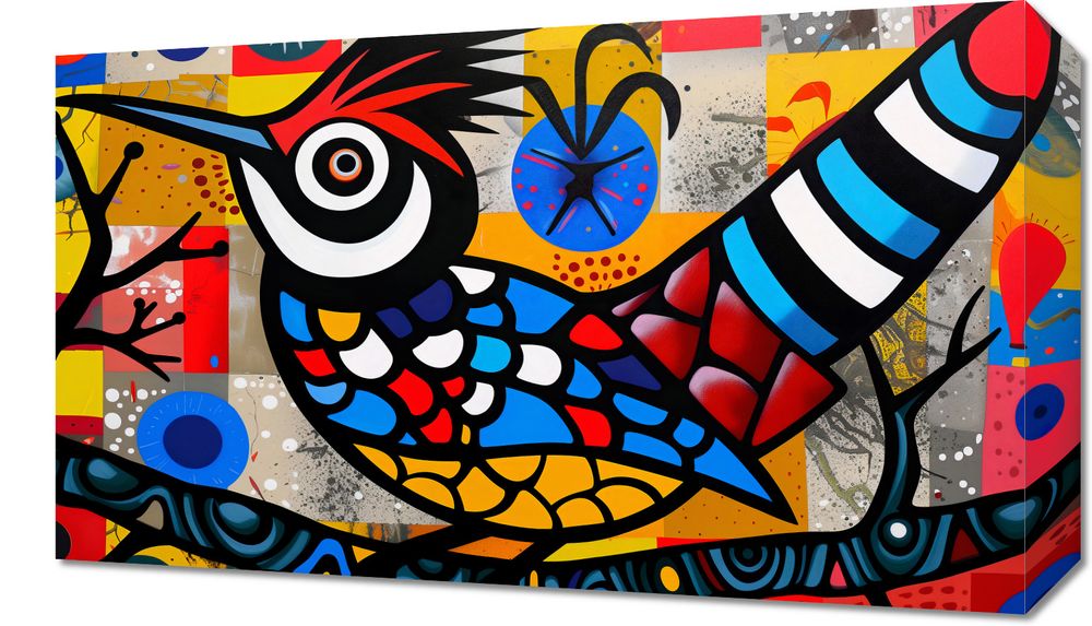 Obraz 50x30cm Ptak Na Wznak