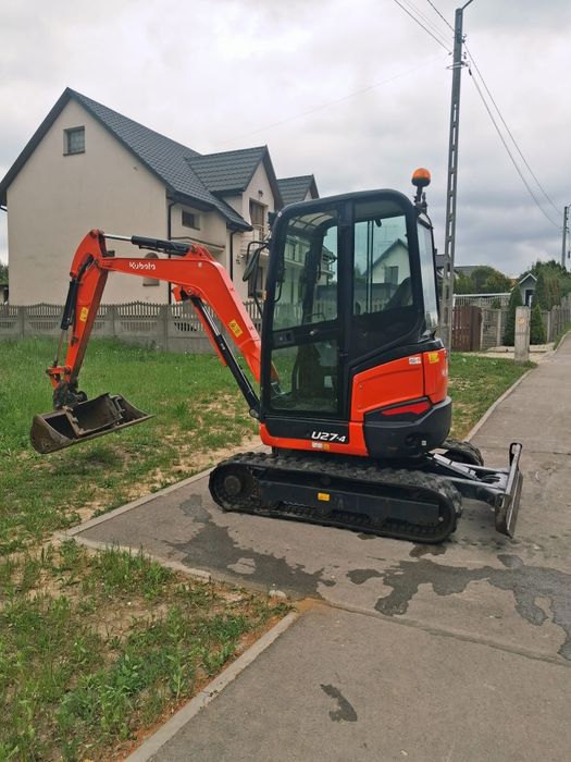 Minikoparka gąsiennicowa KUBOTA U27-4, rok 2019