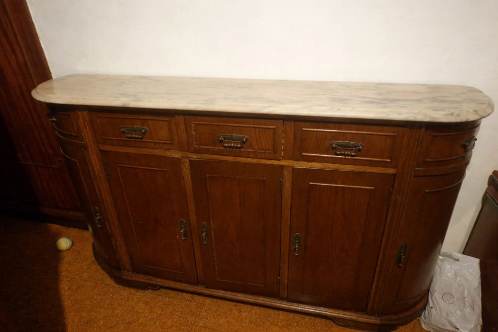 Móvel entrada madeira/Mármore