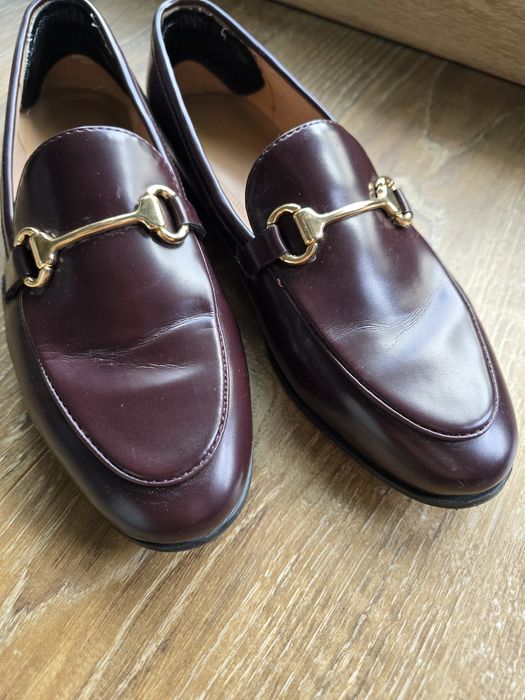 Mokasyny burgundowe rozm 37 H&M