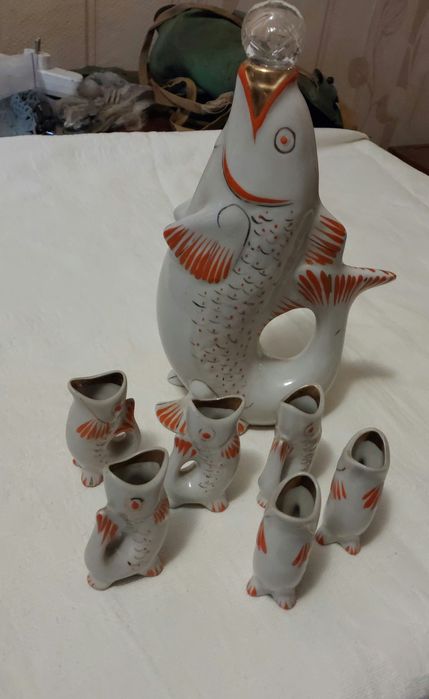 Рюмочний сервіз “Риби”, подарунок, СРСР