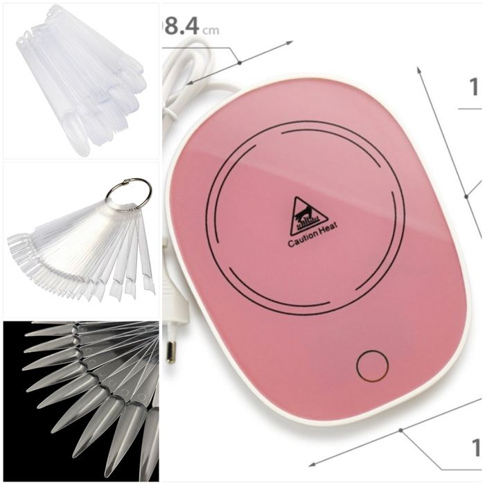 Материалы для маникюра НОВЫЕ, вытяжка, база, стемпинг, подогреватель