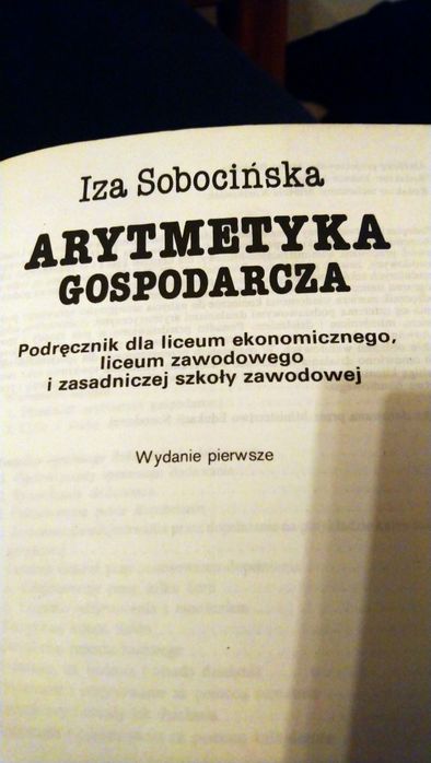 Arytmetyka gospodarcza Iza Sobocińska