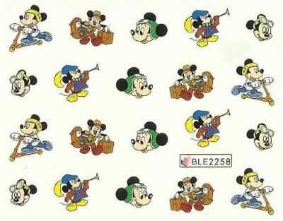 2258 naklejki wodne do zdobienia paznokci myszka miki mickey