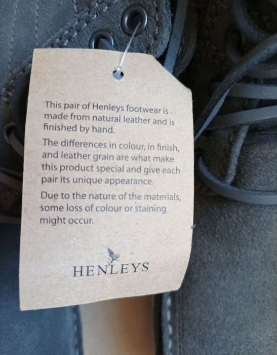 27,3cm 42 skórzane buty męskie Henleys