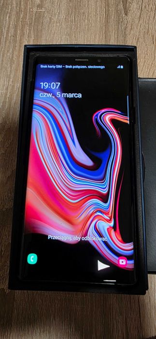 Samsung Galaxy Note 9-pełen komplet od producenta.