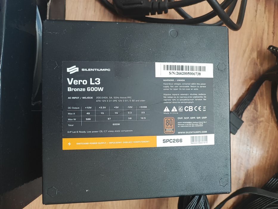 Zasilacz silentumpc vero l3 600w