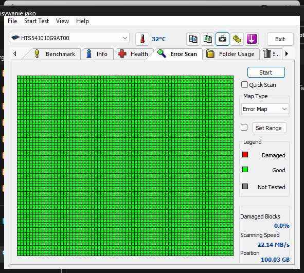 Dysk Hitachi 2,5" 100GB ATA IDE Travelstar 5K100