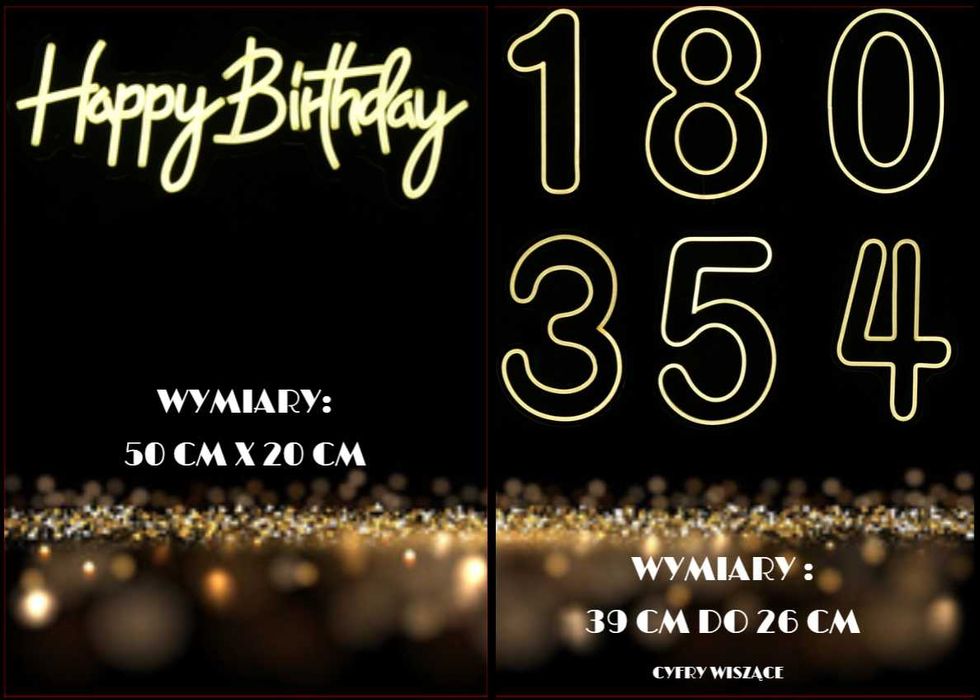 Wynajem Napis LED /Komunia/Chrzest/Urodziny/18/impreza/neon/ledon