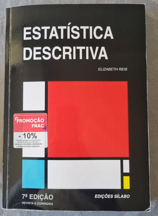 Livro- Estatística Descritiva (Elizabeth Reis)

Em excelente estado