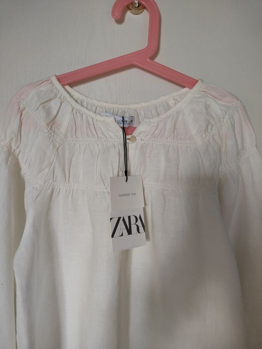 Koszula bluzka lniana Zara 152 Nowa