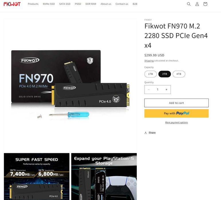 SSD M.2 512Gb,2Tb,4Tb (Lexar,Samsung,BIWIN,ADATA,Kioxia)