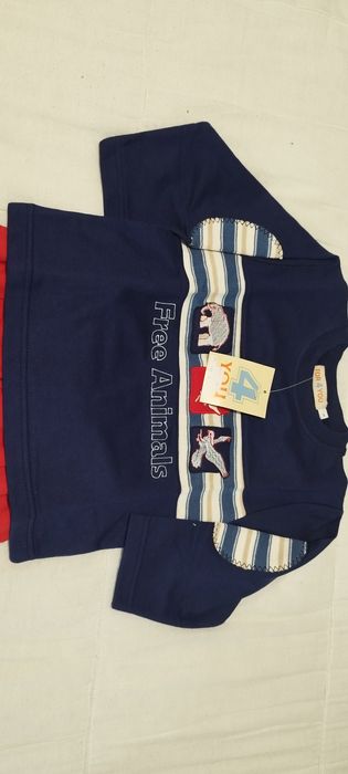 Fato treino azul marinho/vermelho